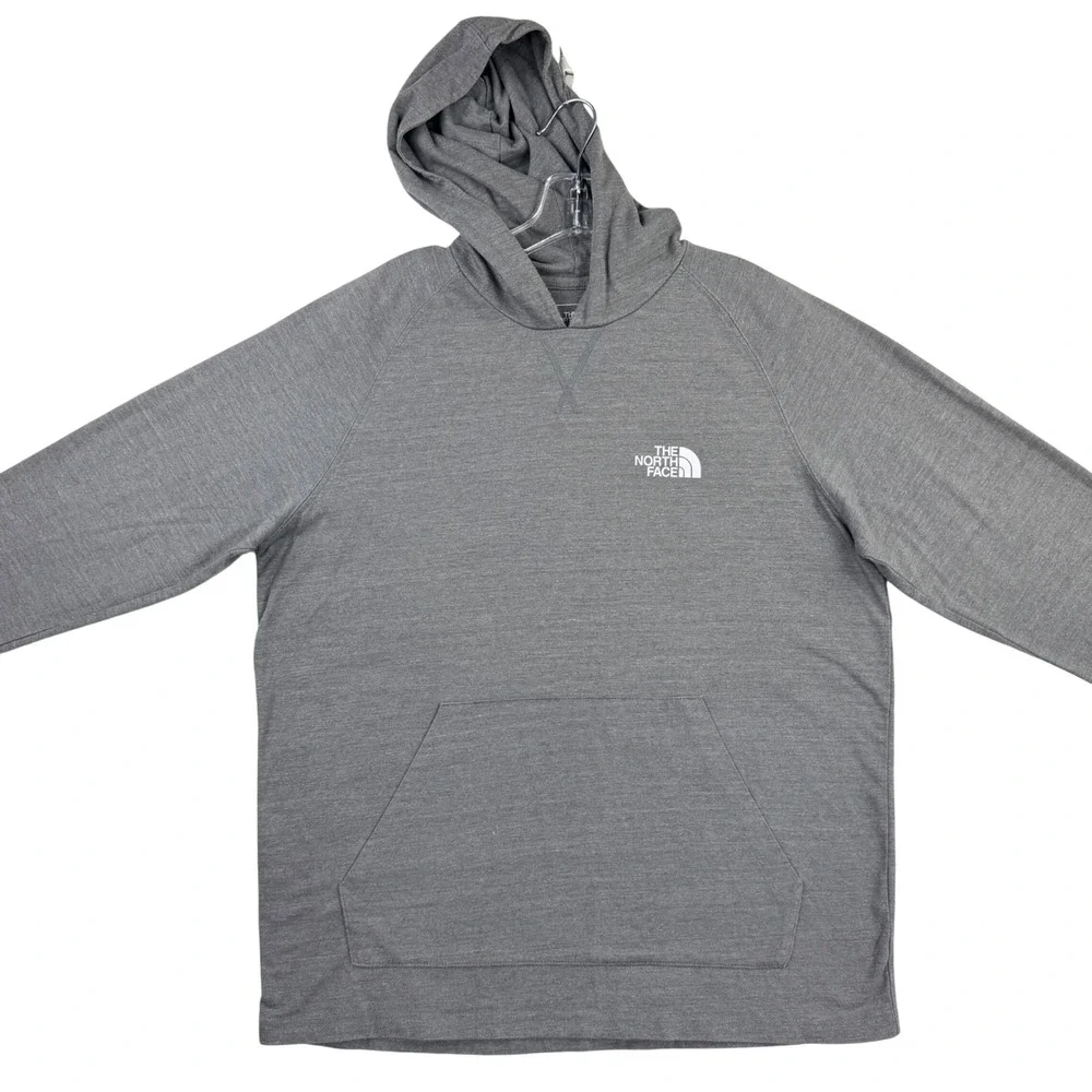 The North Face Hoodie Men Large Gray Classic Fit Outdoor Casual Streetwear